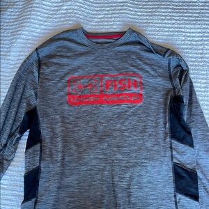 Grey Under Armor Athletic Fishing Men’s Long sleeve